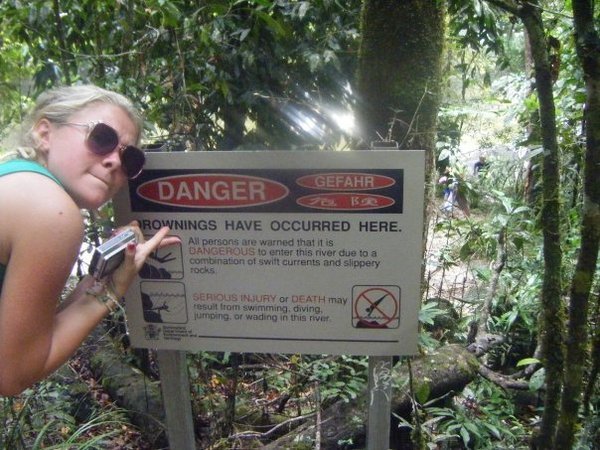 The sign next to mossman gorge!