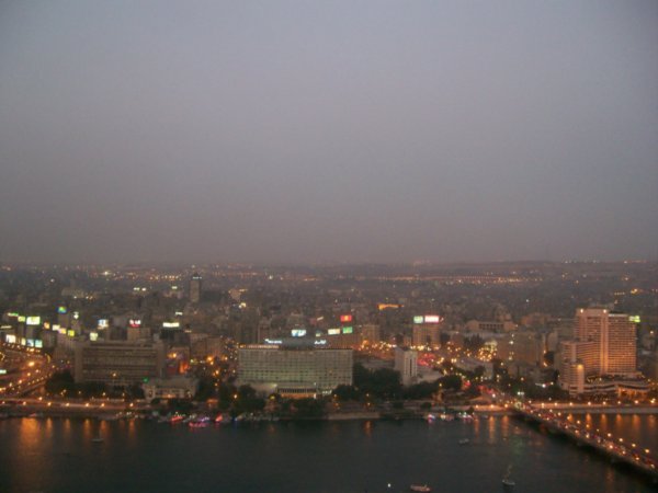Cairo Downtown lit-up