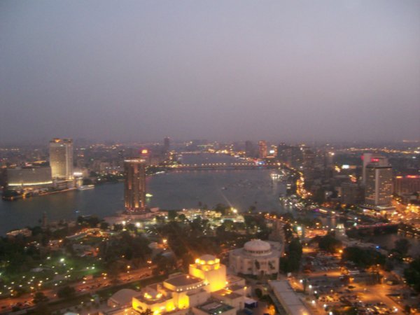 Cairo and the Nile at night