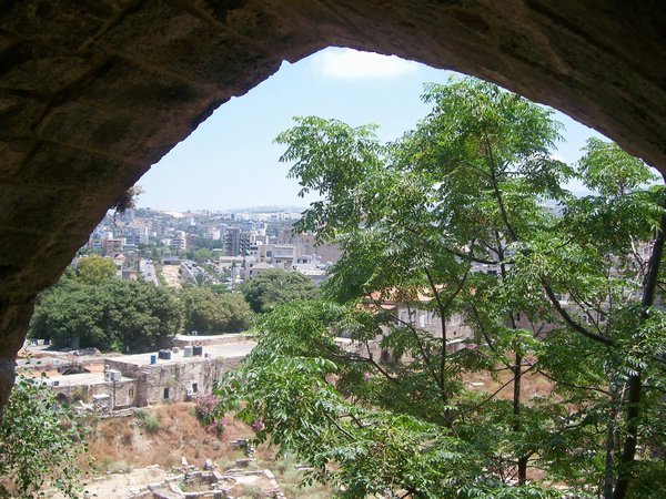 View of the "new world" from inside the Castle