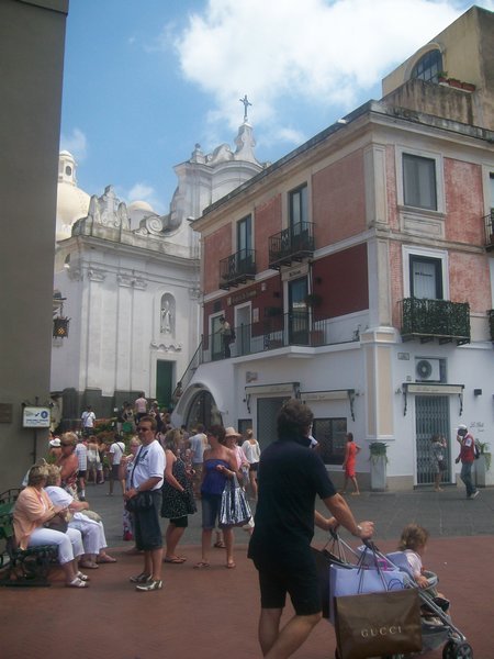 Capri's central piazza