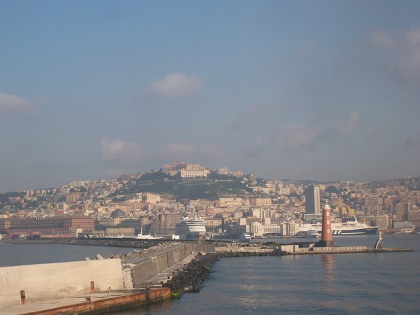 View of Naples from the ferry