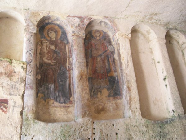 Paintings in church caves