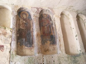 Paintings in church caves