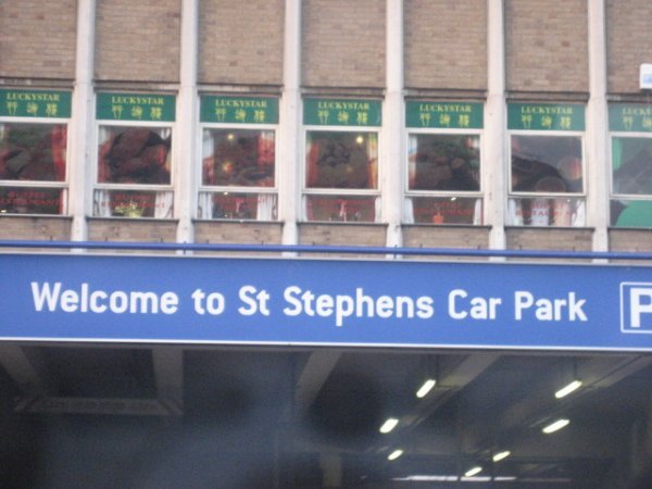 Stephen, I found your car park :) just don't expect me to call you St. Stephen when I get back