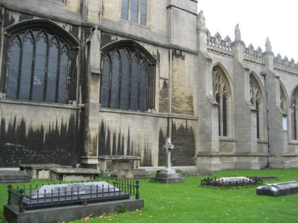 royal burial grounds outside the cathedral