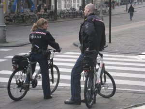even the police are on bikes!