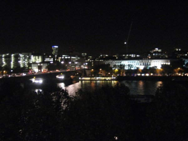 view of London from the top of the theatre