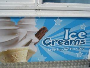 ice cream and a pun