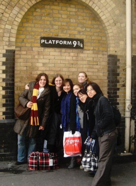 my friends and me at Platform 9 3/4