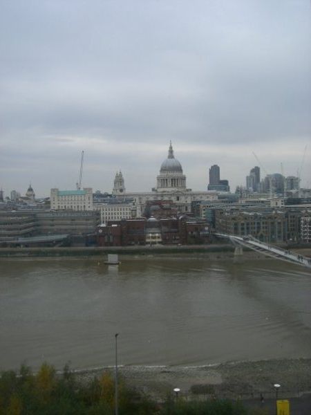 view from top floor of Tate