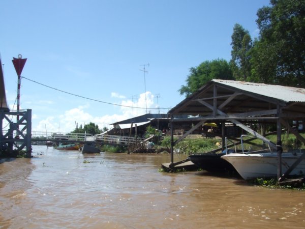 The water level was still really high from the wet season