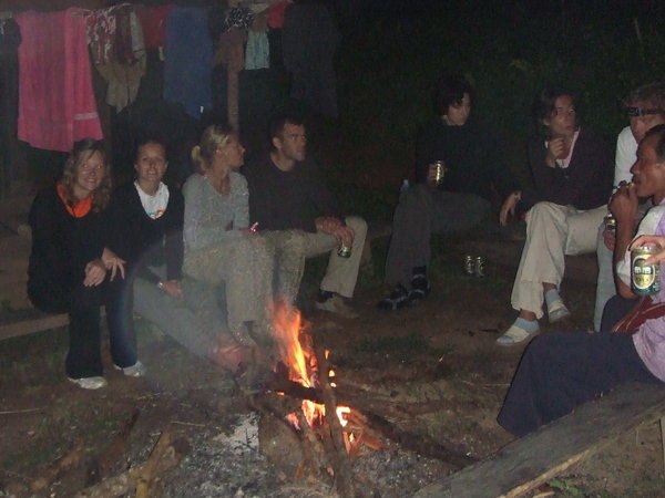 Around the campfire on night one!