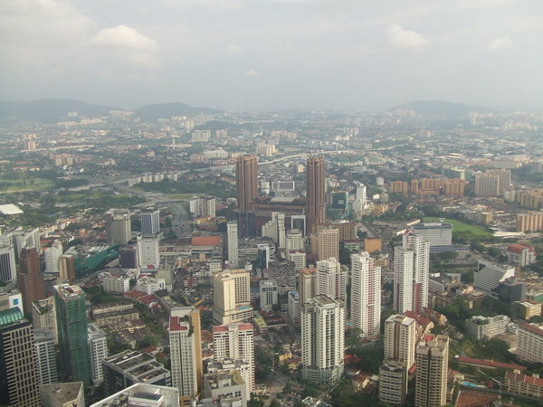 View from the top of KL Tower