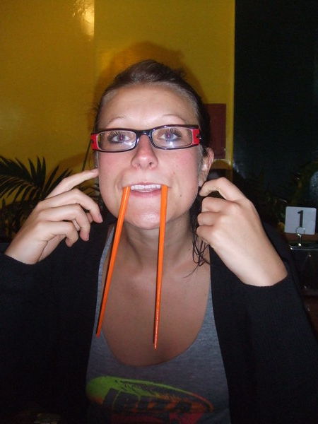 Gemma.....Chopstick Fun!!