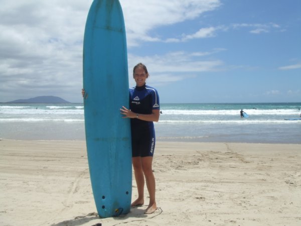 With my board!!!