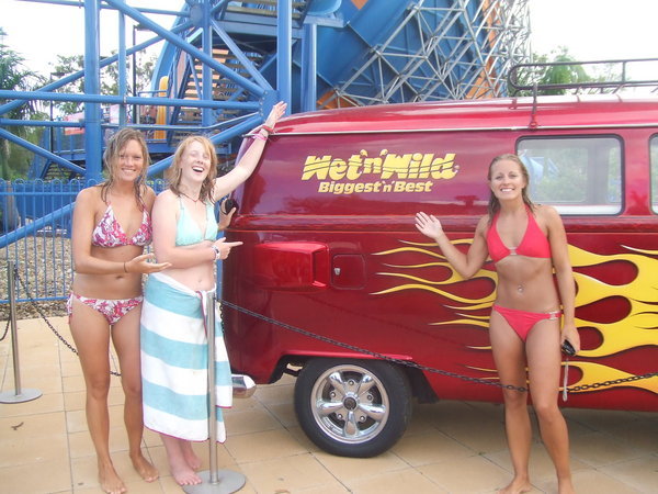 With the Wet 'n' Wild Campervan....so cool!!!