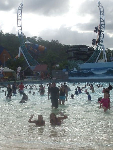 In the Wave pool!!!