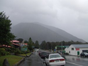 The town of Fox Glacier....Wet and Grey!!! :-(