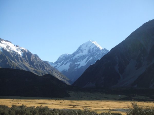 View of Mount Cook from the bottom....