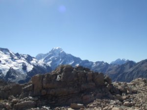 View of Mount Cook from the Hut!!