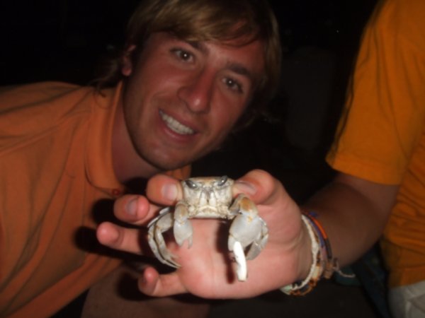 William and a crab holding a cigarette!!!