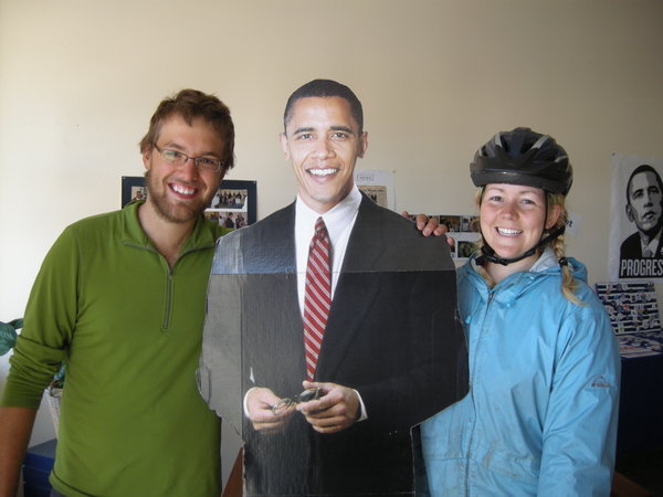 Hanging out with our buddy, Obama