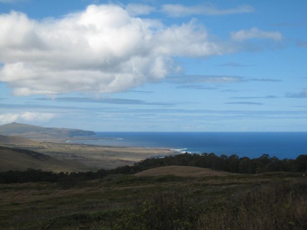 Easter Island looking from the south 