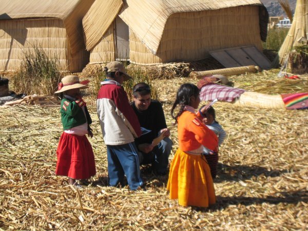 The local people of Uros Island