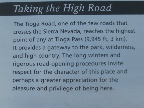 Details of Tioga Pass