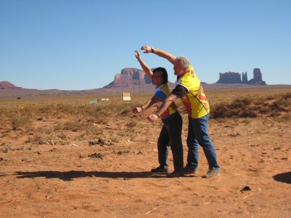 paddling at Monument Valley