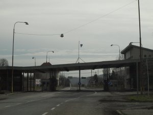 Border crossing Slovakia to Hungary