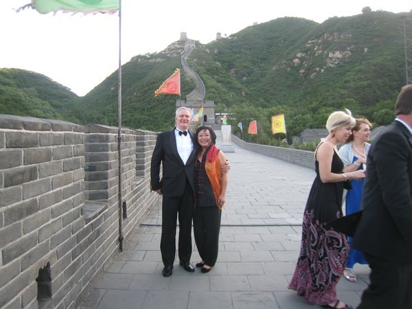 Black tie dinner on the Great Wall