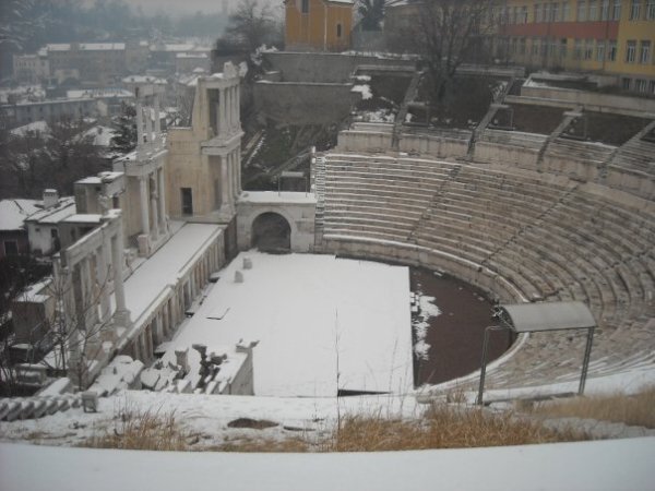 The ancient odeon in Old Plovdiv