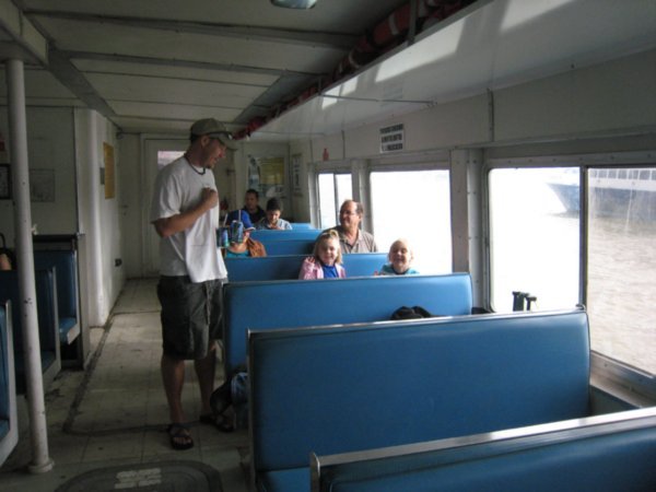 Inside the ferryboat