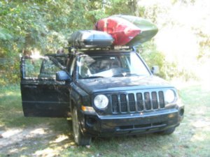 The Jeep - packed and ready to go