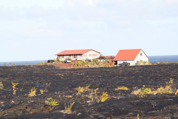 new homes on old lava flow