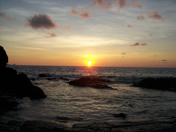 our first fijian sunset