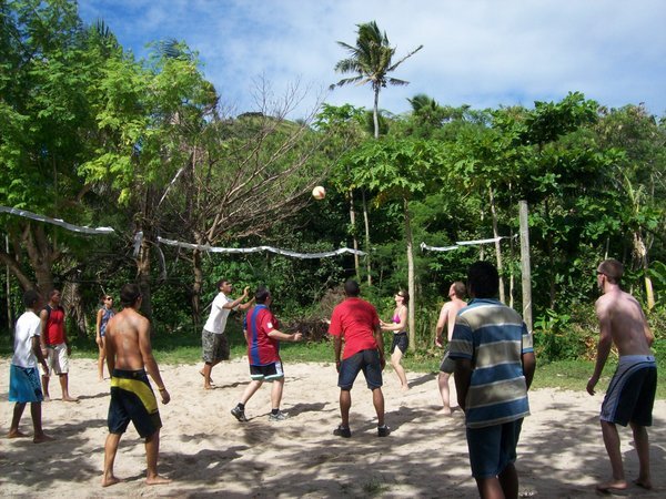 Christmas day volley ball