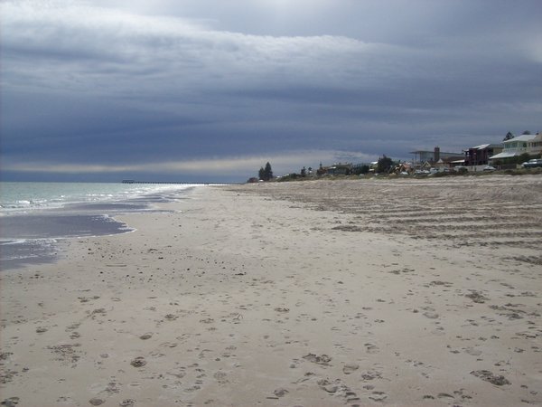 Henly beach in Adelaide beside my dad's flat.