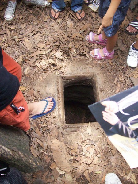 The Cu Chi tunnels.