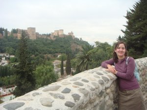 The Alhambra is behind me