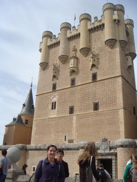 Me in front of the main tower