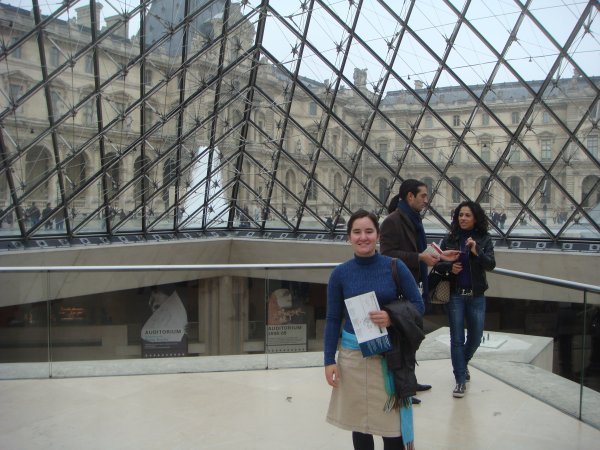 Walking out of the Louvre