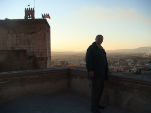 Ed on top of the Alcazaba, fortress.