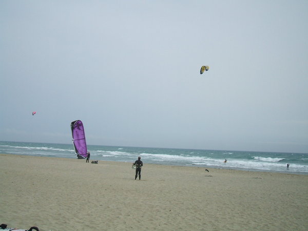 kite-surfers at Canet plage