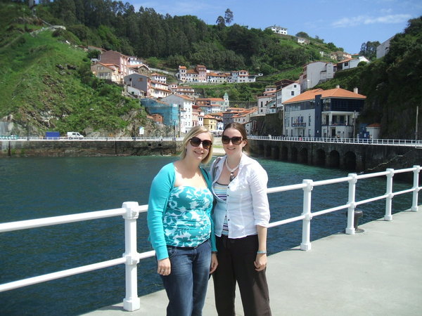 Rosy and Me in front of the harbour