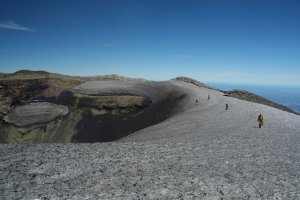 Rim of the crater