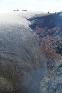 More of the crater