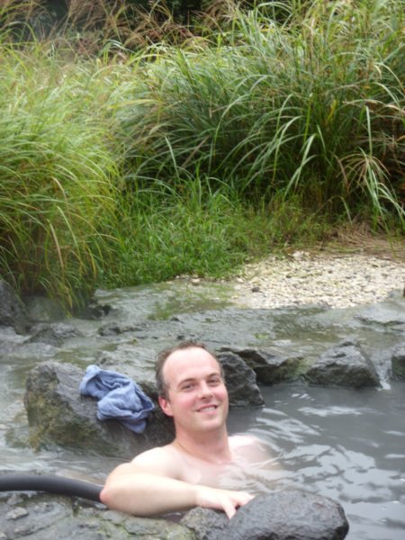 03 Duncan enjoys a well earned soak!